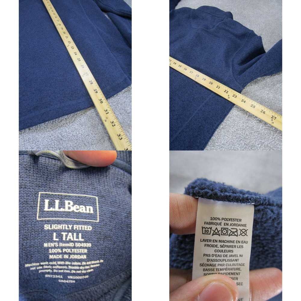 Vintage L.L. Bean Sweater Mens Large Tall Navy Bl… - image 4