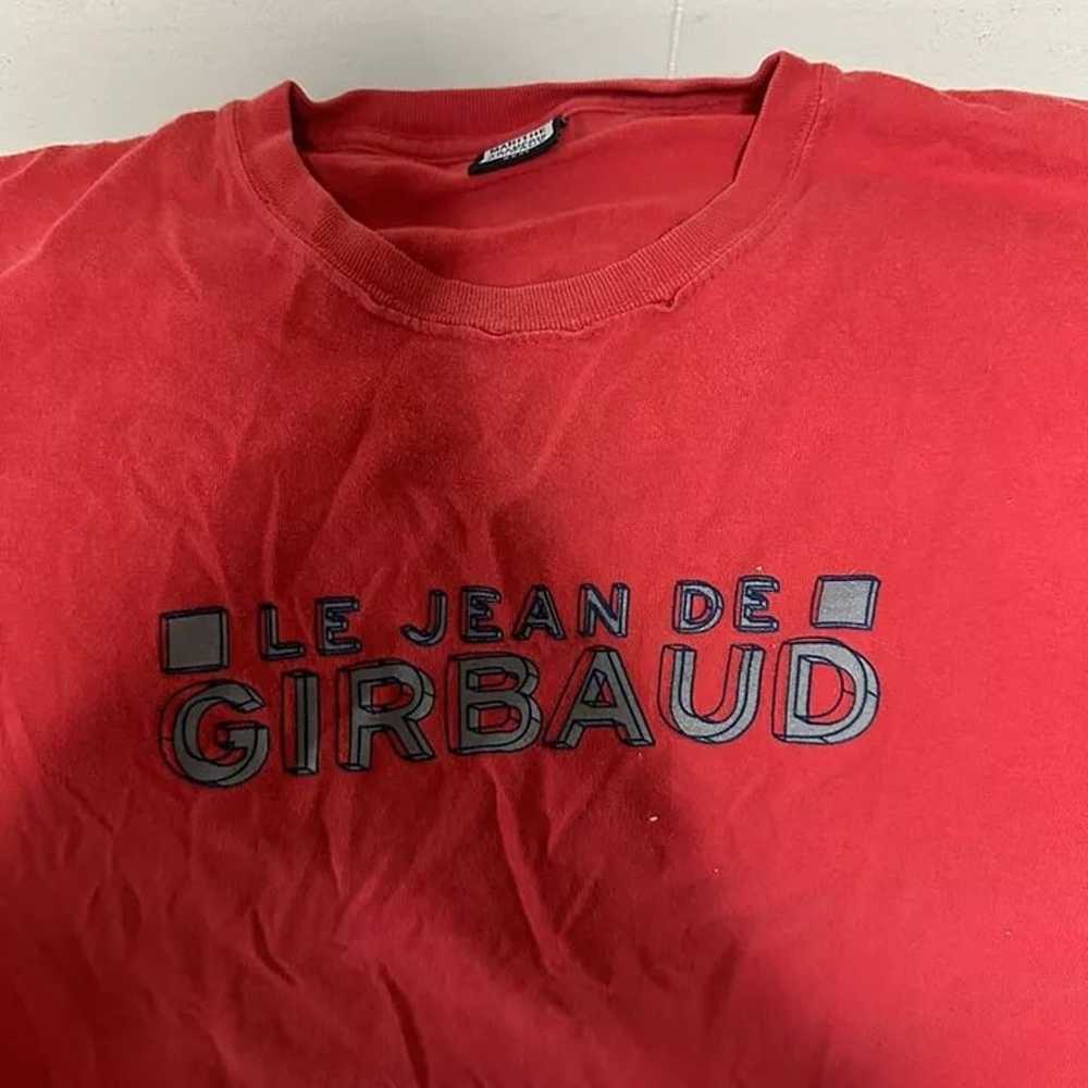Vintage Le Jean De Girbaud Red Shirt Mens 3XL - image 2