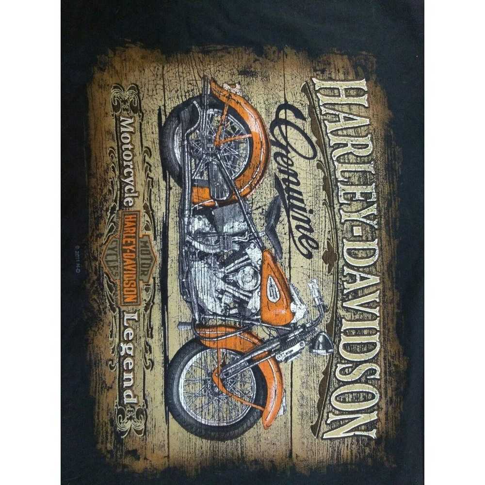 Harley Davidson Black Size Large T-shirt Anaheim … - image 4