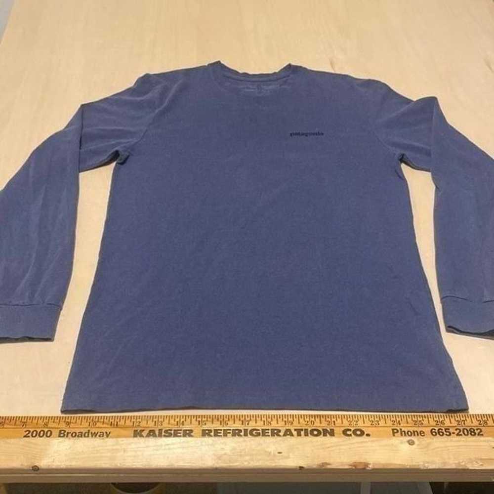 Patagonia Mens T-Shirt Long Sleeve Size Small Log… - image 1