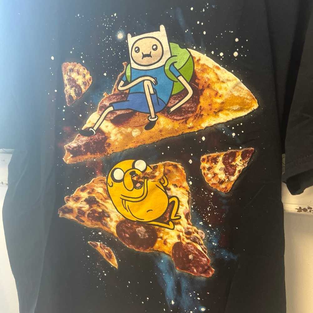 Adventure Time Pizza T-Shirt Large - image 2