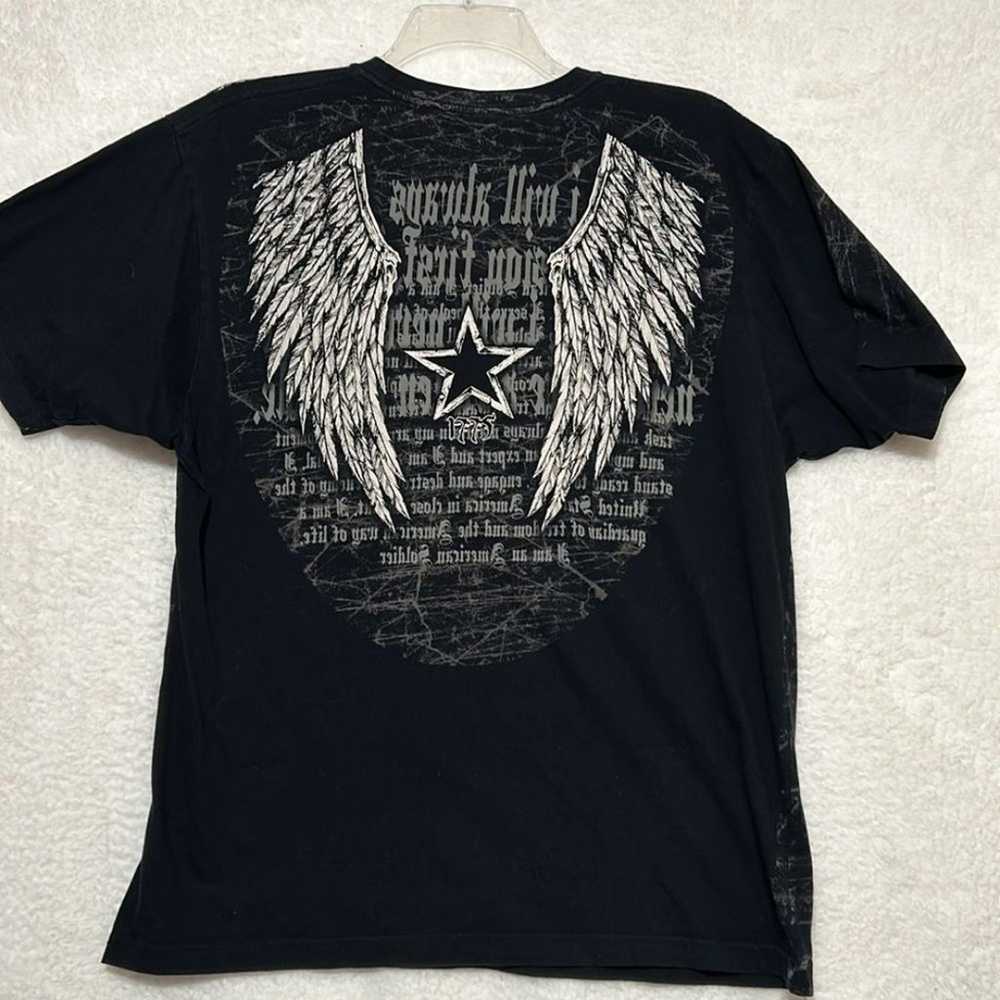 US Army eagle wings, graphic T-shirt, size XL - image 3