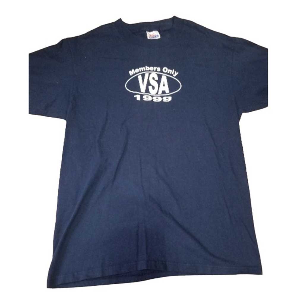 Vintage Members Only VSA 1999 Graphic Tshirt Mens… - image 4