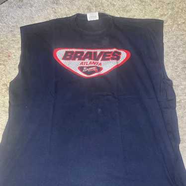 Vintage 2000 CUSA Vintage  Atlanta Braves  Sleeve… - image 1