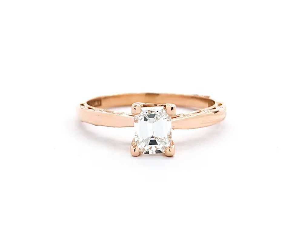 GIA Diamond Tacori Ring In 18kt Rose Gold - image 4