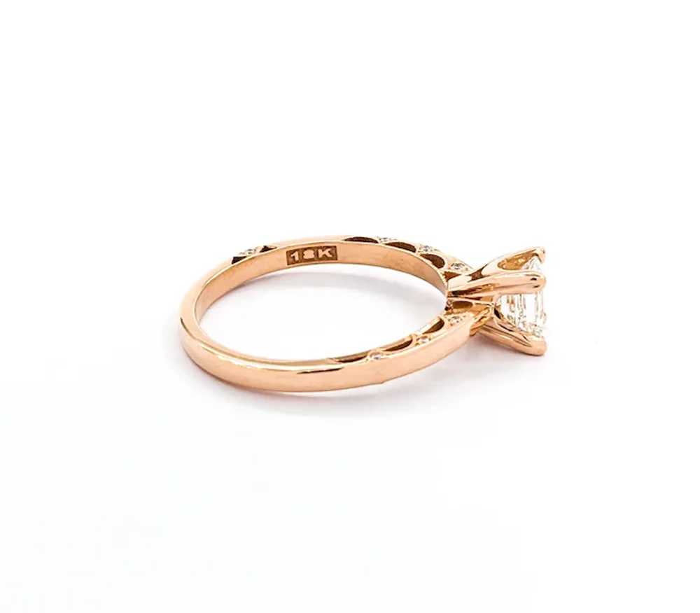 GIA Diamond Tacori Ring In 18kt Rose Gold - image 8