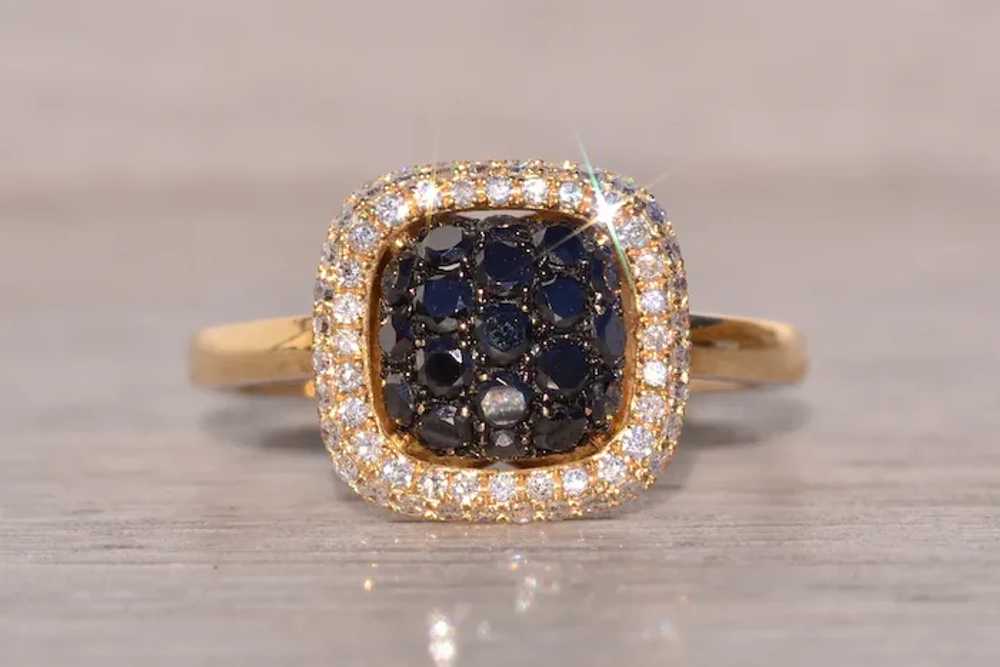 Bombe Diamond Ring in Yellow Gold with Natural Di… - image 5