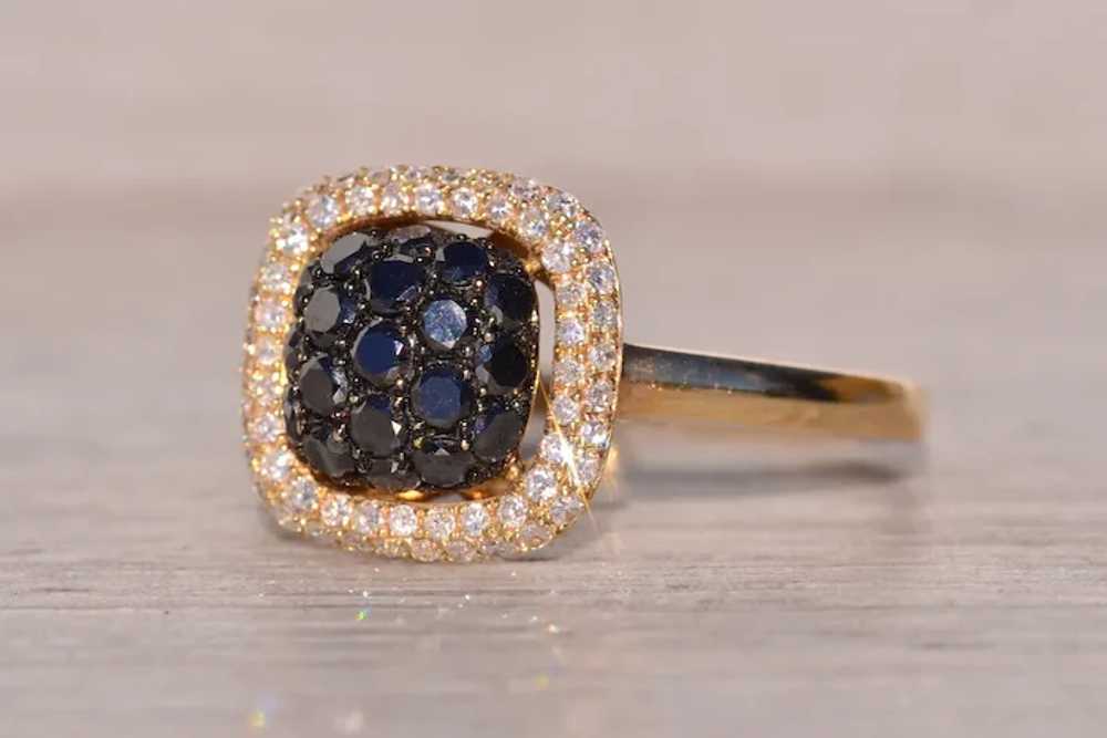 Bombe Diamond Ring in Yellow Gold with Natural Di… - image 6