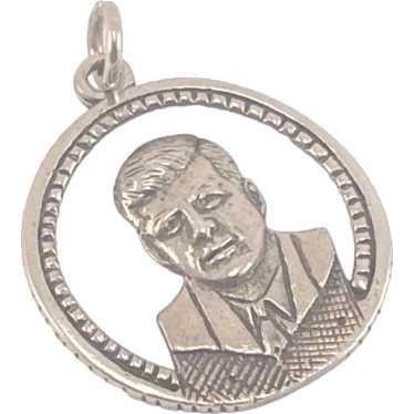 John F. Kennedy Charm Vintage 1960s Charm Pendant - image 1