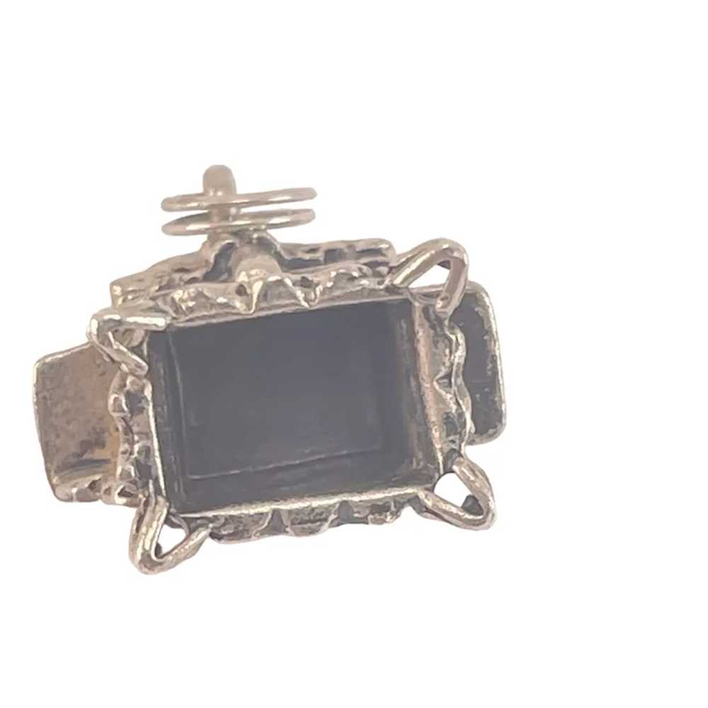 Beau Sterling Vintage Stove Charm Pendant - image 3