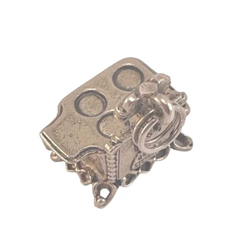 Beau Sterling Vintage Stove Charm Pendant - image 5