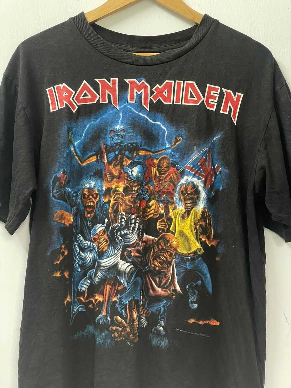 Band Tees × Iron Maiden × Vintage Vintage iron ma… - image 2