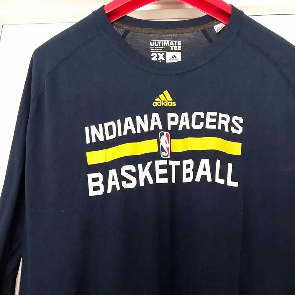 Adidas Indiana Pacers Tshirt  TeeShirt Climalite … - image 2
