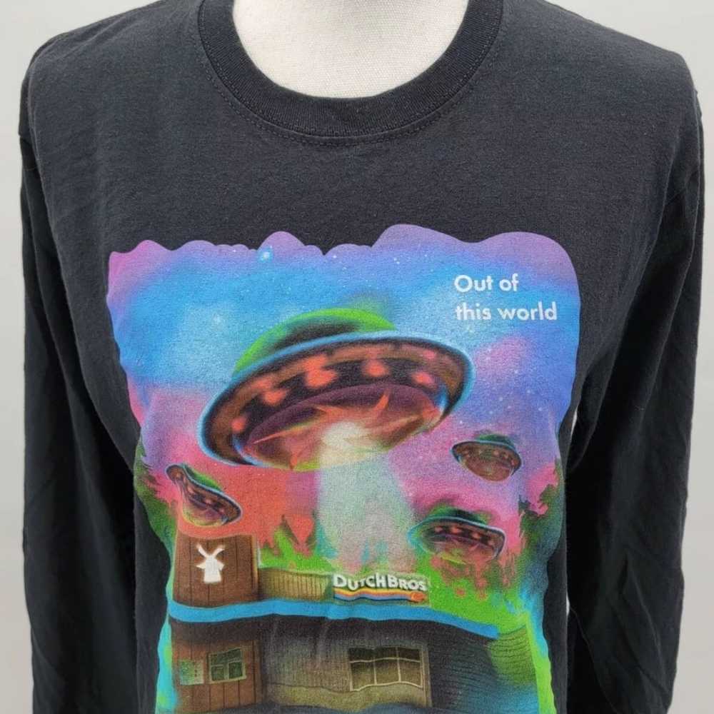 DUTCH Bros Coffee Out Of This World UFO Shirt Lon… - image 2