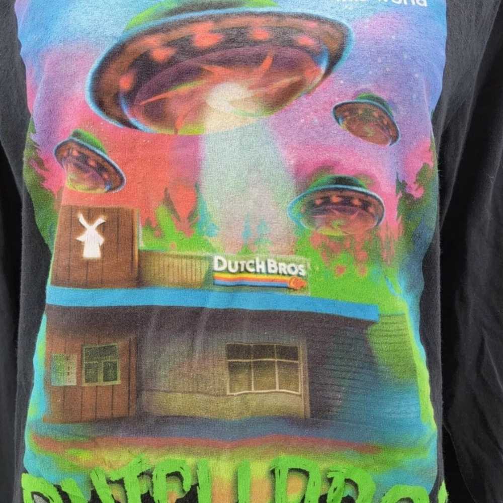 DUTCH Bros Coffee Out Of This World UFO Shirt Lon… - image 4