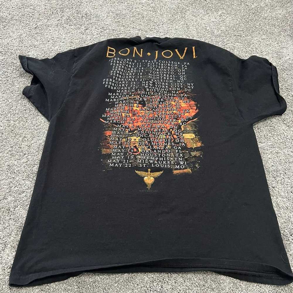 Bon Jovi 2011 Tour T Shirt size XL - image 3