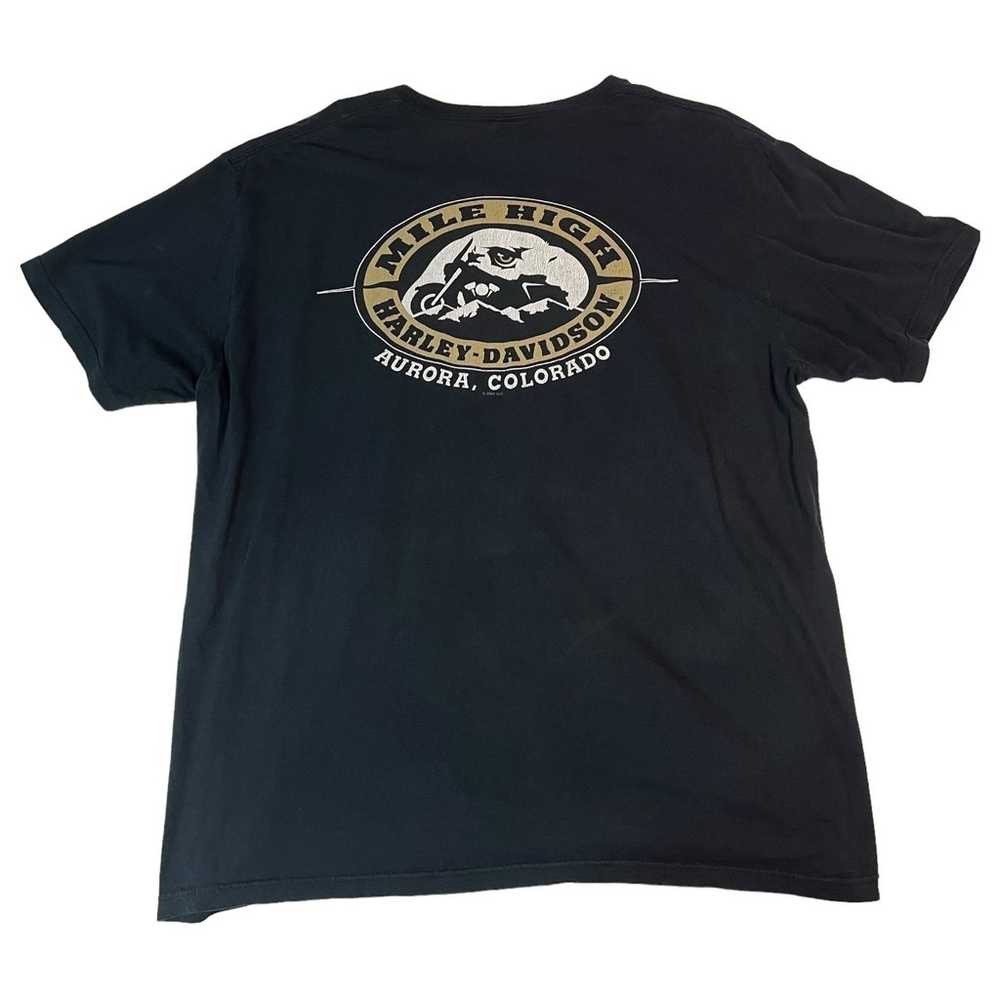 Harley Davidson Shirt Mens 2XL XXL Black Short Sl… - image 1