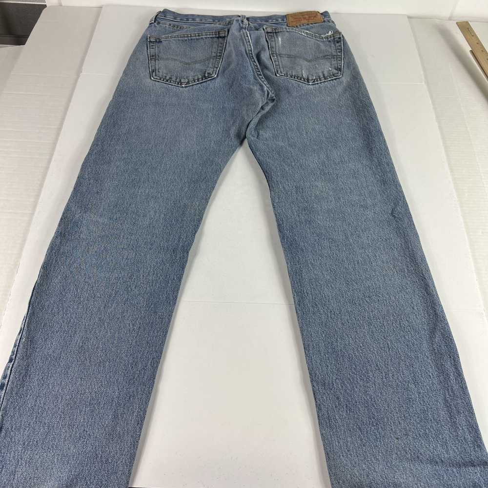 Levi's Levi's Jeans 505 Straight Blue Faded Thras… - image 12
