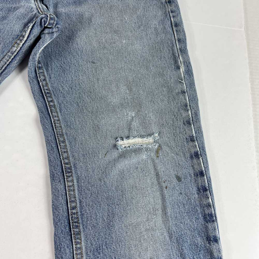 Levi's Levi's Jeans 505 Straight Blue Faded Thras… - image 6