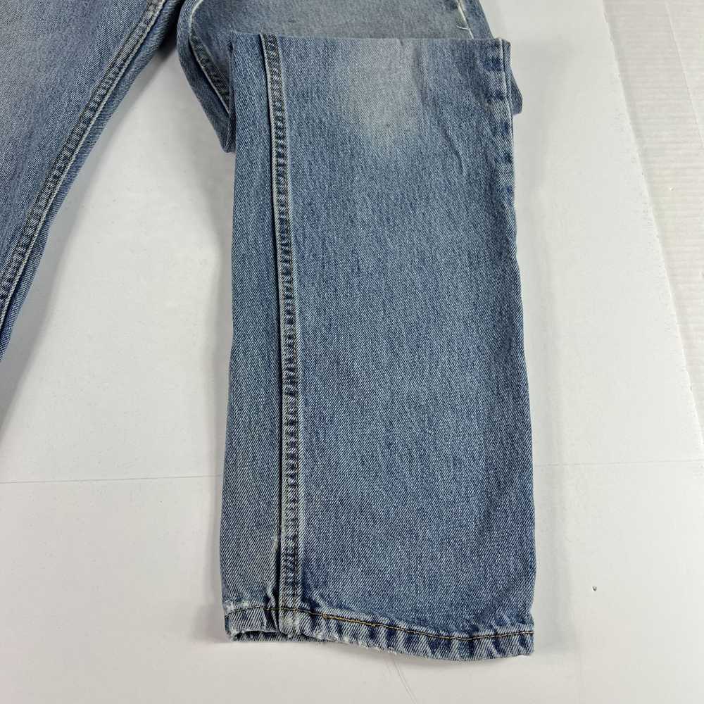 Levi's Levi's Jeans 505 Straight Blue Faded Thras… - image 7