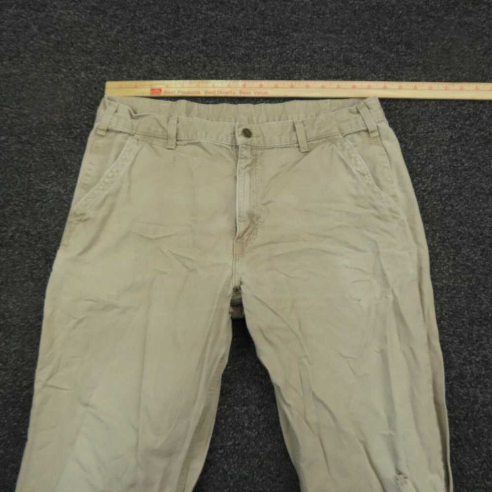 Carhartt Carhartt Pants Adult 38x32 Beige Canvas … - image 2