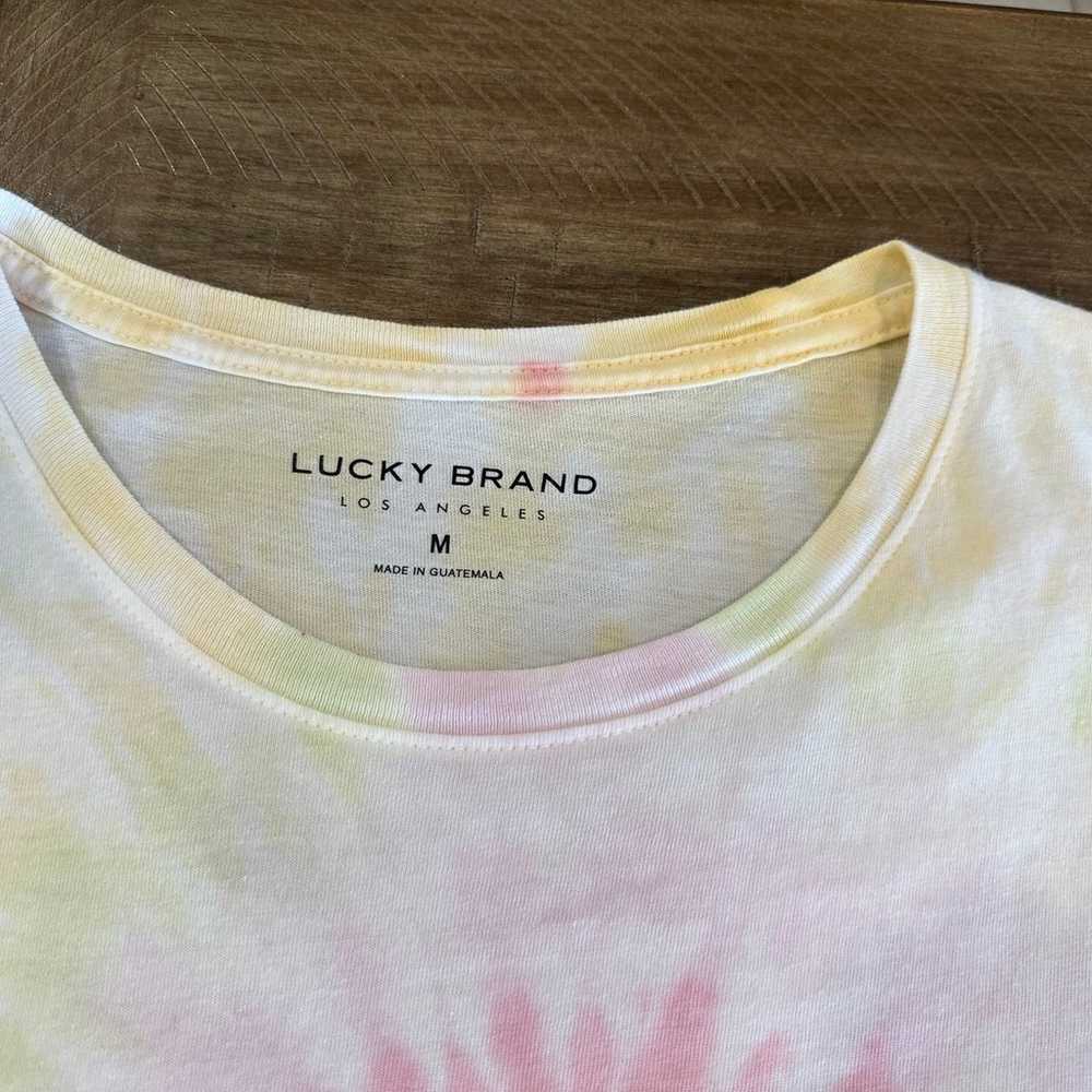 Lucky Brand Skull Spades Graphic T-Shirt Tie Dye … - image 4