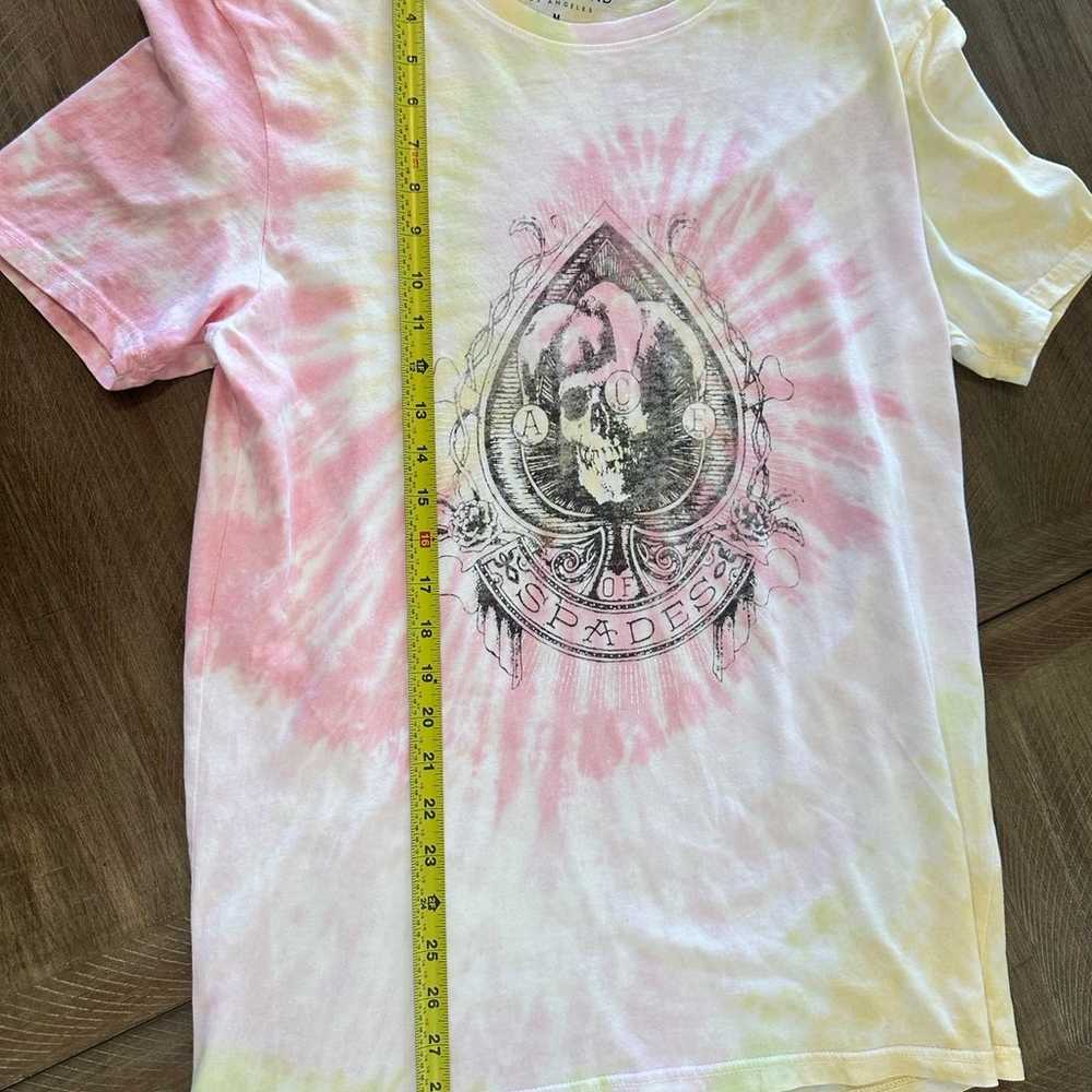 Lucky Brand Skull Spades Graphic T-Shirt Tie Dye … - image 6