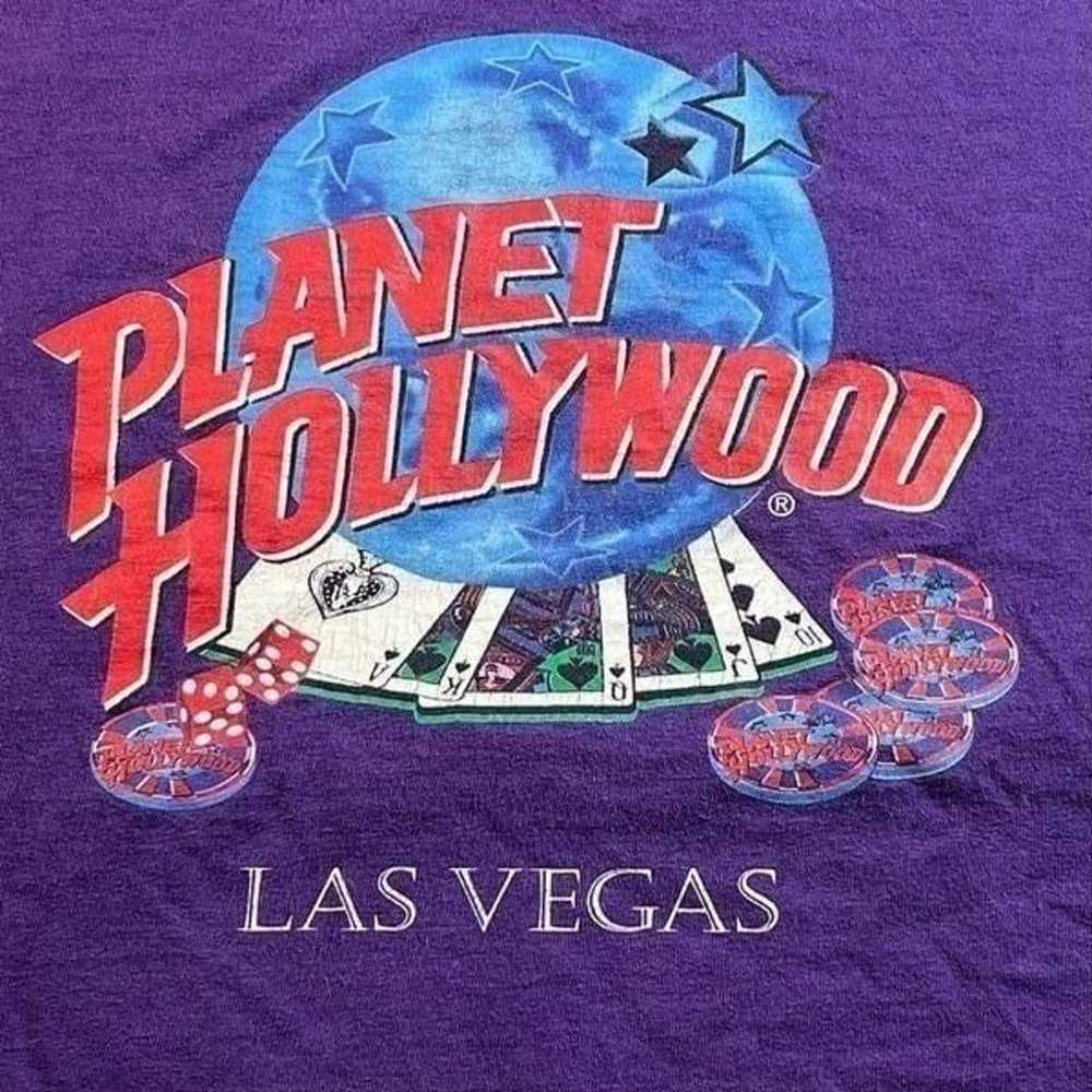 Vintage 90s Planet Hollywood Las Vegas Tee - image 2
