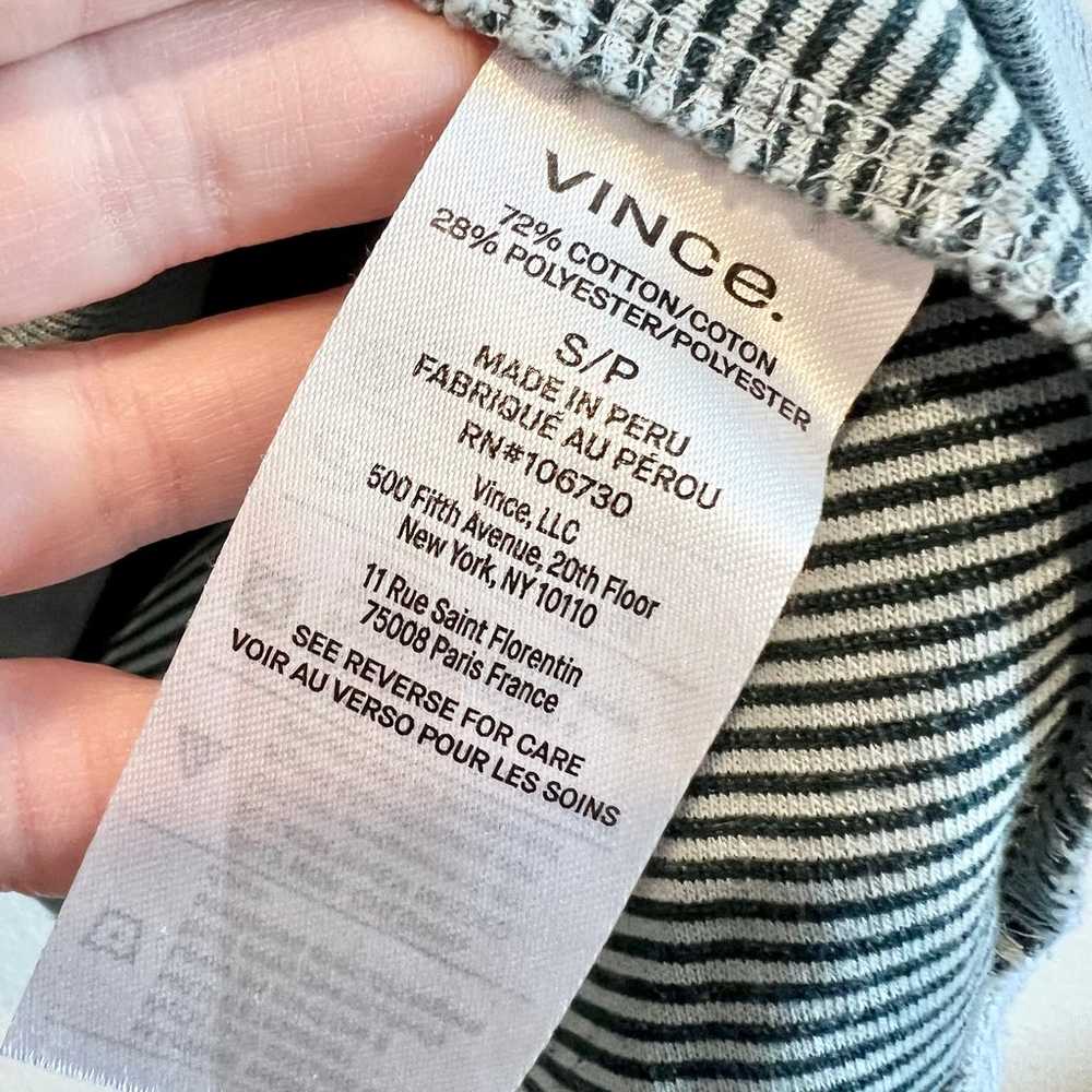 Vince Cotton Blend Waffle Knit Long Sleeve Top Pa… - image 4