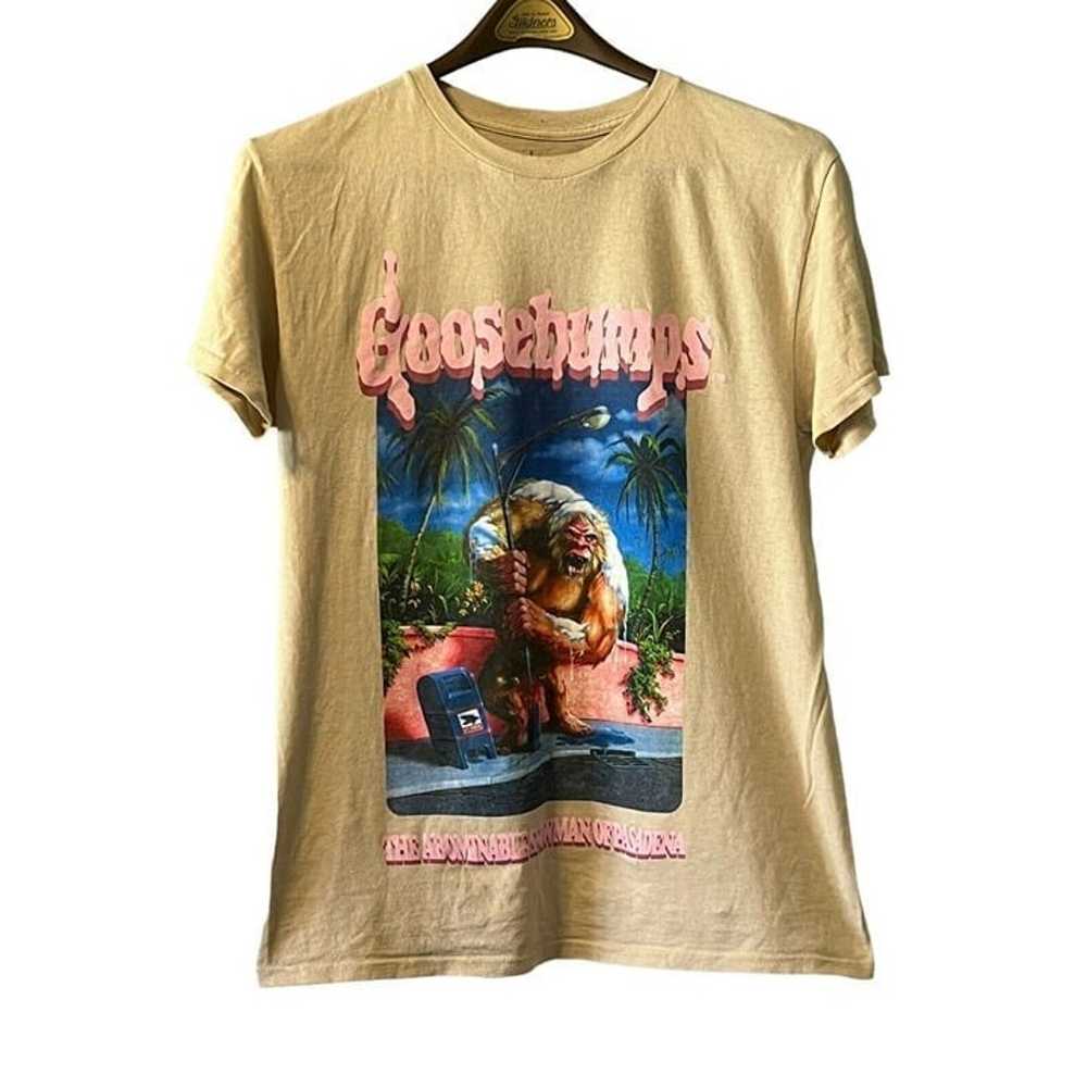 GOOSEBUMPS T Shirt Mens Beige Tee Tie Dye Abomina… - image 1