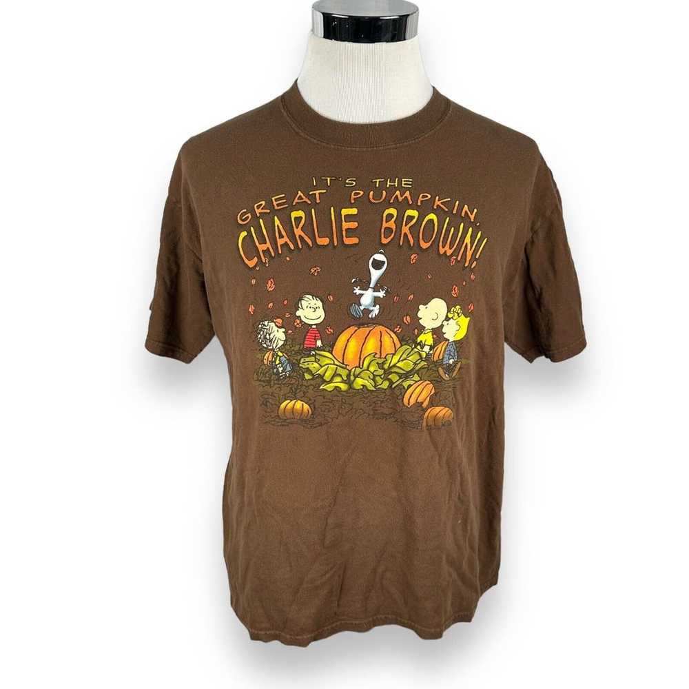 Vintage Peanuts Charlie Brown Great Pumpkin T-Shi… - image 1