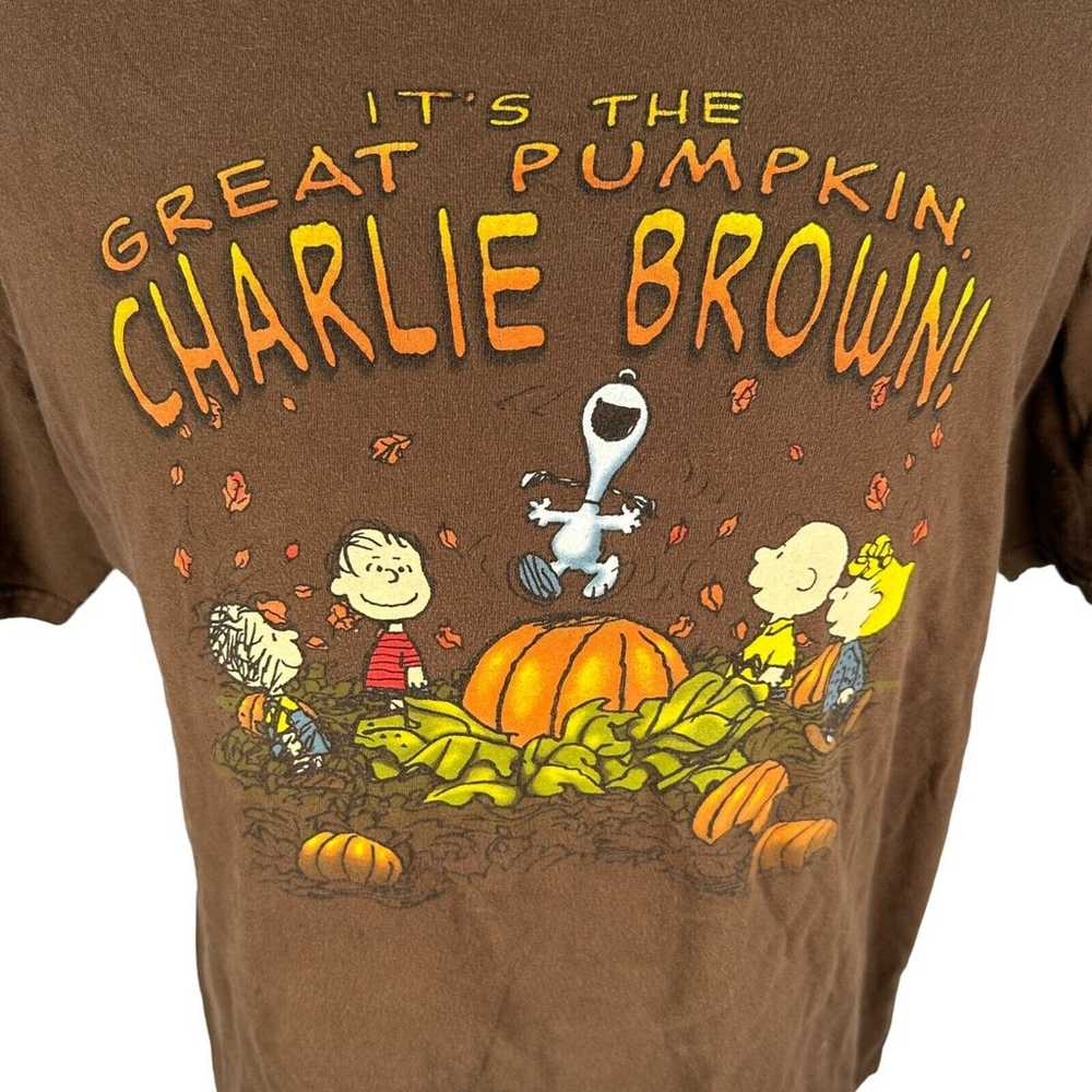 Vintage Peanuts Charlie Brown Great Pumpkin T-Shi… - image 2