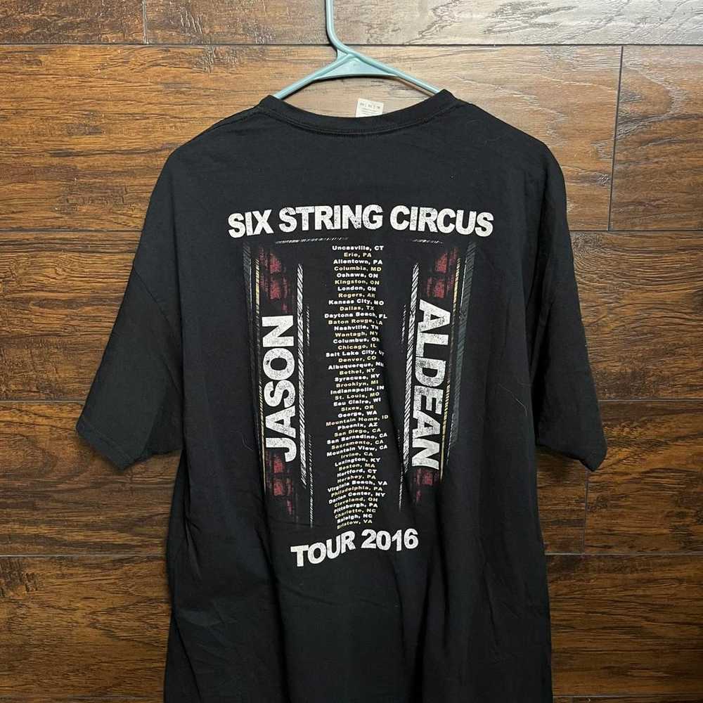 Jason Aldean Tour T-shirt - Six String Circus Shi… - image 2