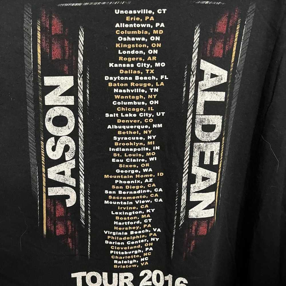 Jason Aldean Tour T-shirt - Six String Circus Shi… - image 5