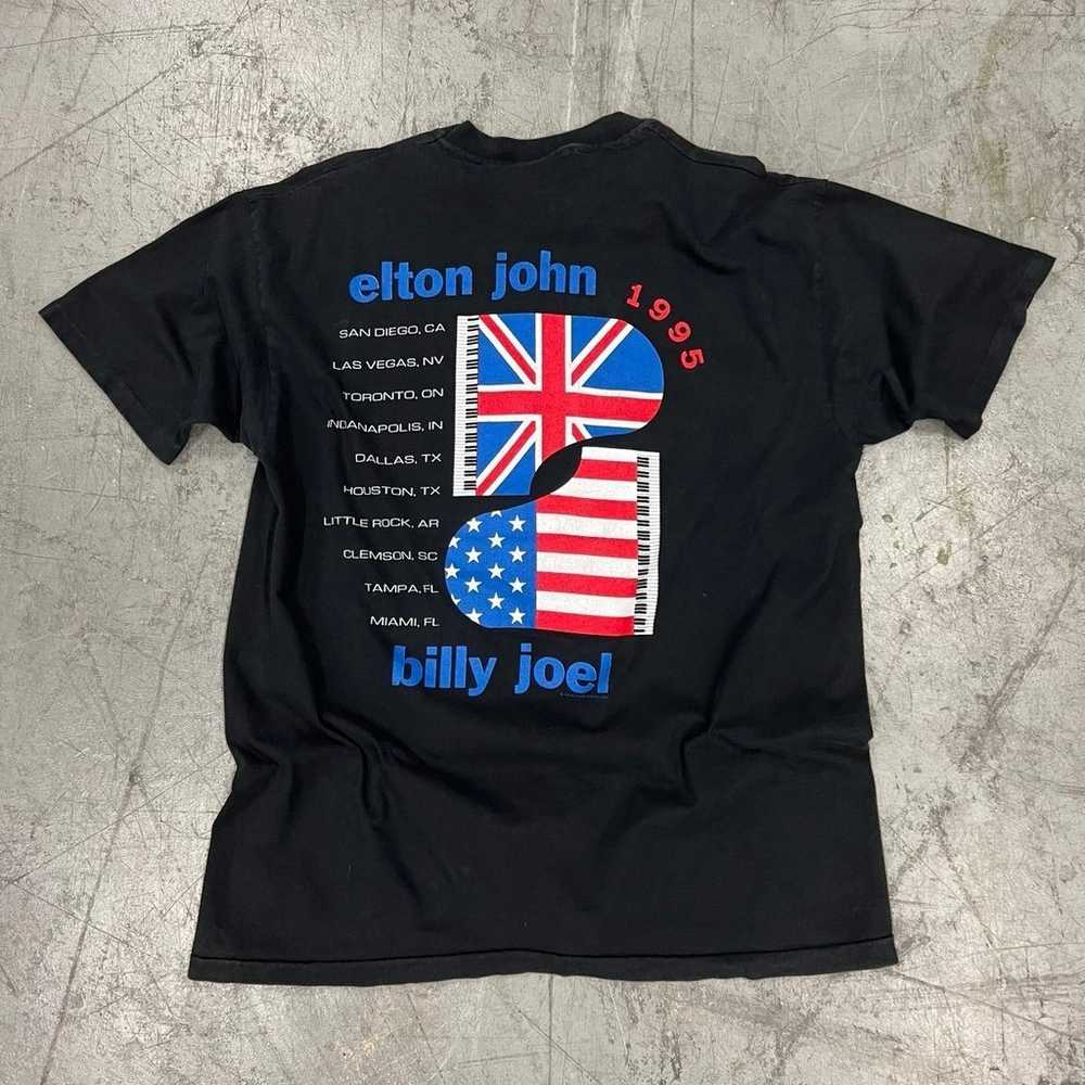 1995 Elton John X Billy Joel Tour Tee - image 2