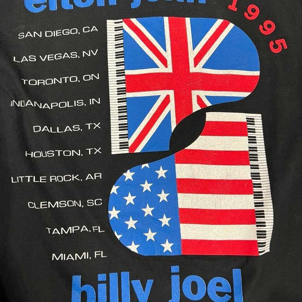 1995 Elton John X Billy Joel Tour Tee - image 4