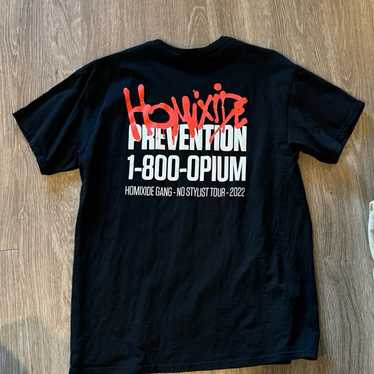 Homixide gang opium tour t shirt - image 1