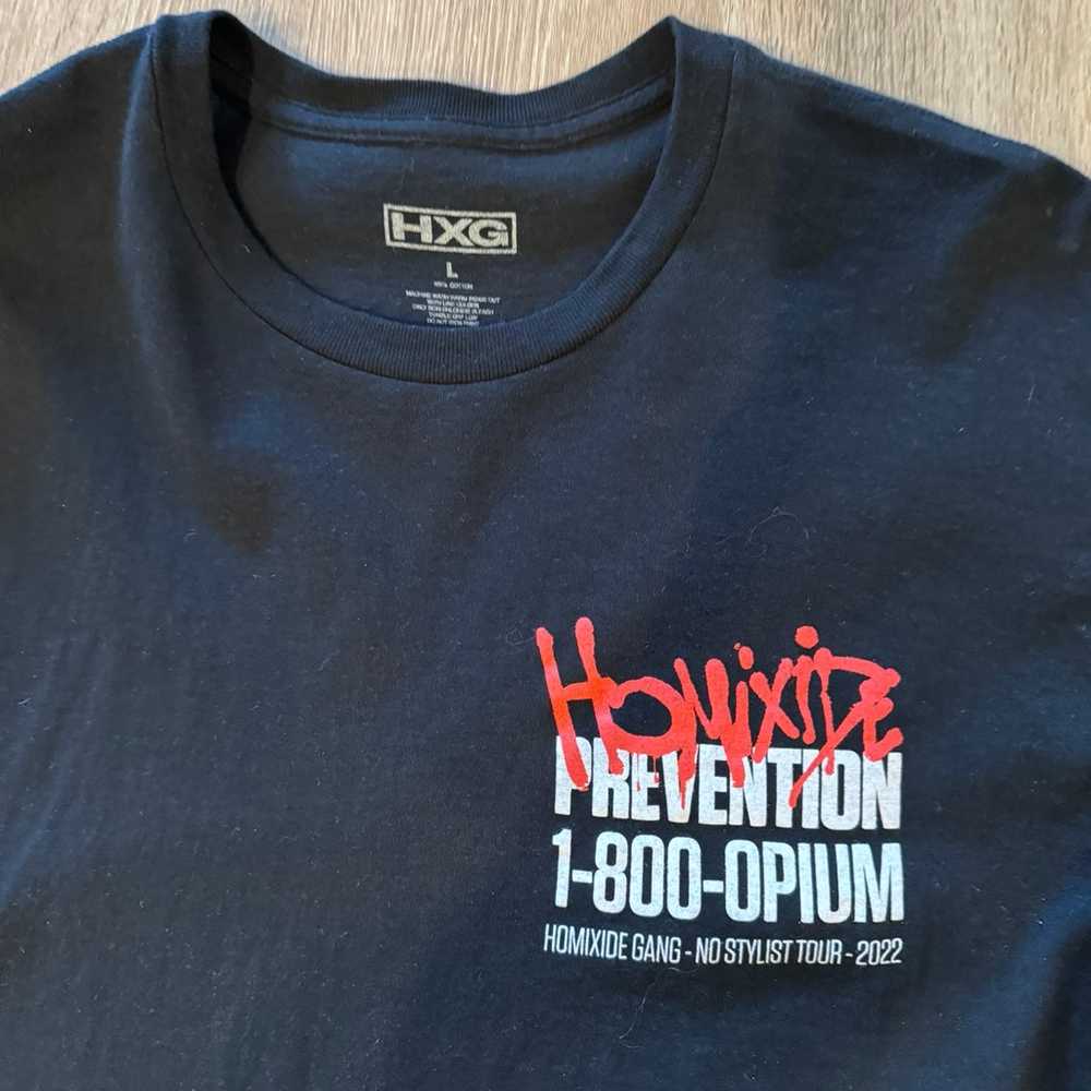 Homixide gang opium tour t shirt - image 3