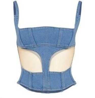 Mugler Mugler “Illusion Denim Corset”