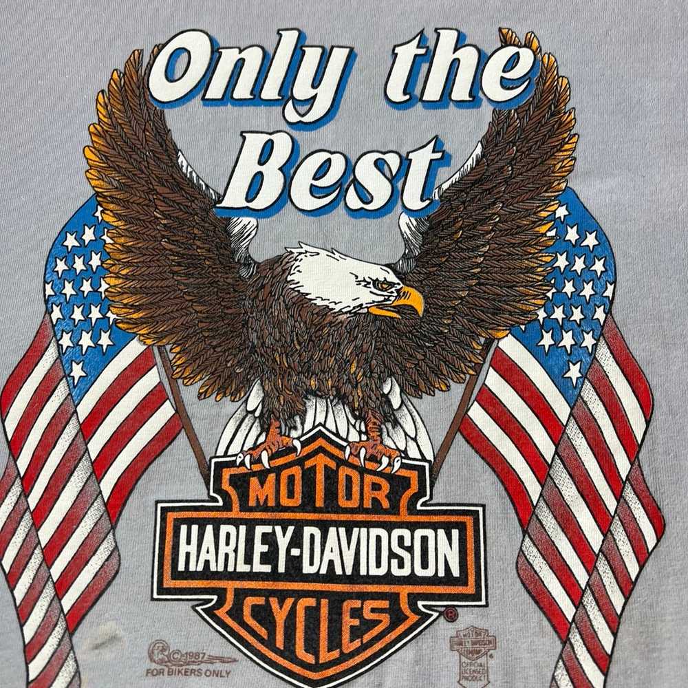 Vtg 1987 Harley Davidson Only The Best Will Do In… - image 2