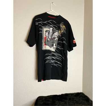 No.83 Japanese samurai warrior embroidered t shir… - image 1