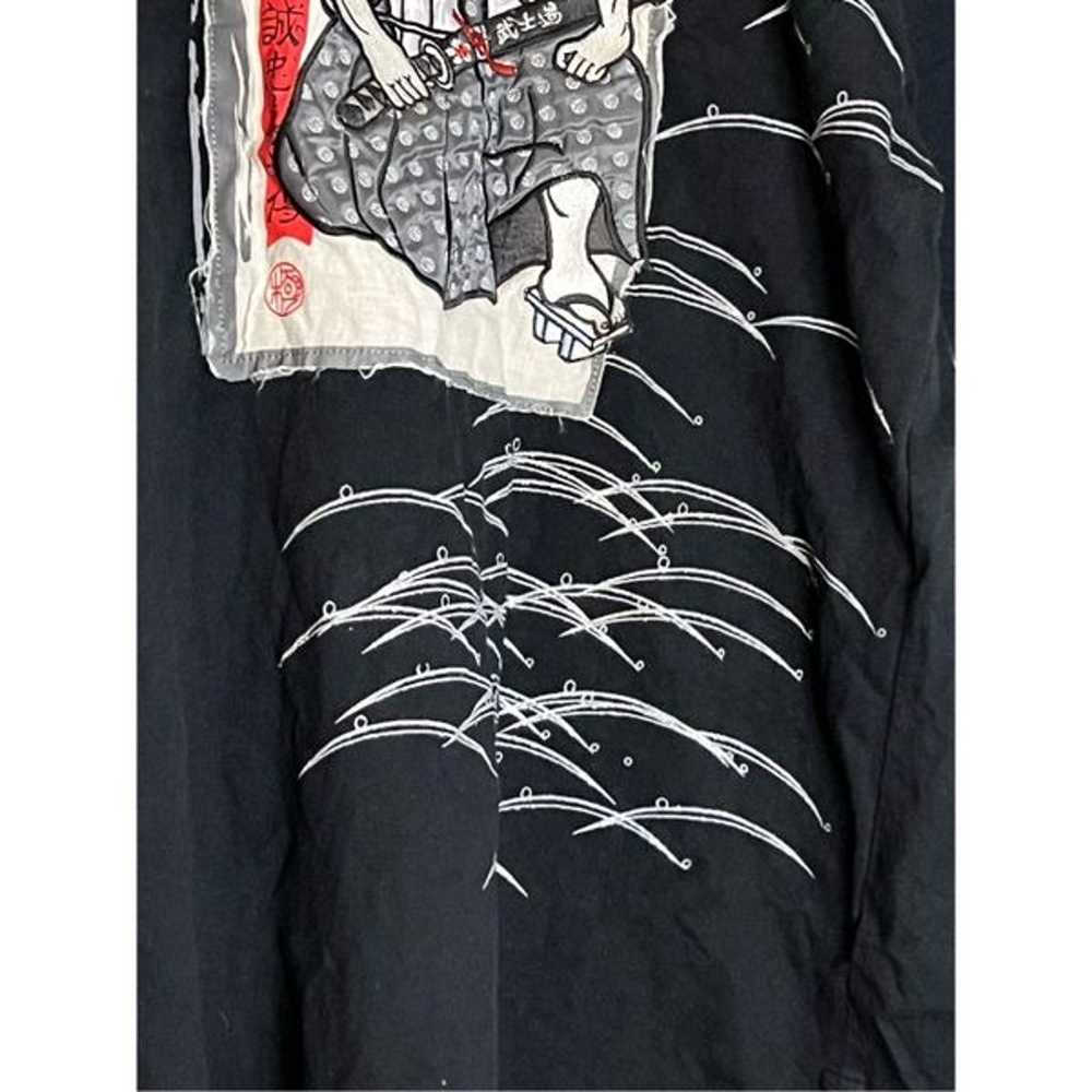 No.83 Japanese samurai warrior embroidered t shir… - image 3