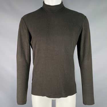 Thom Krom Grey Charcoal Cotton Blend Turtleneck Pu