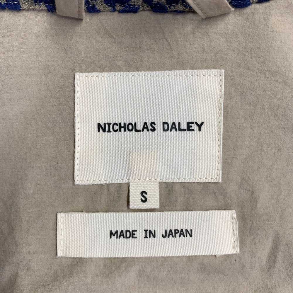 Nicholas Daley Khaki Navy Embroidery Cotton Polye… - image 5