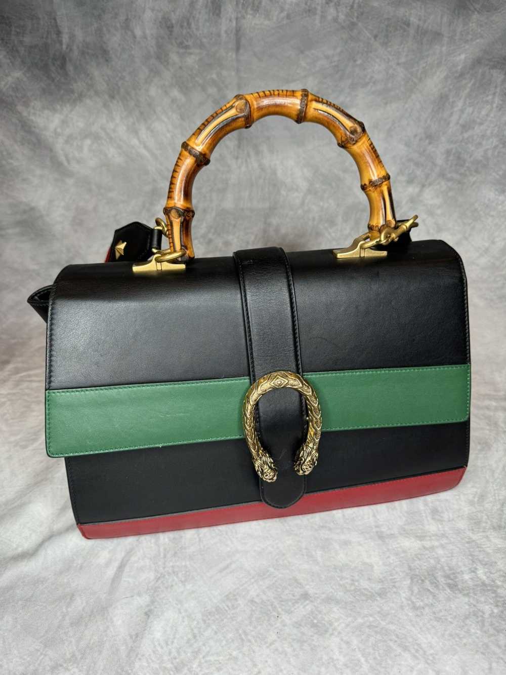 Gucci × Streetwear × Vintage Gucci Black Green Re… - image 3