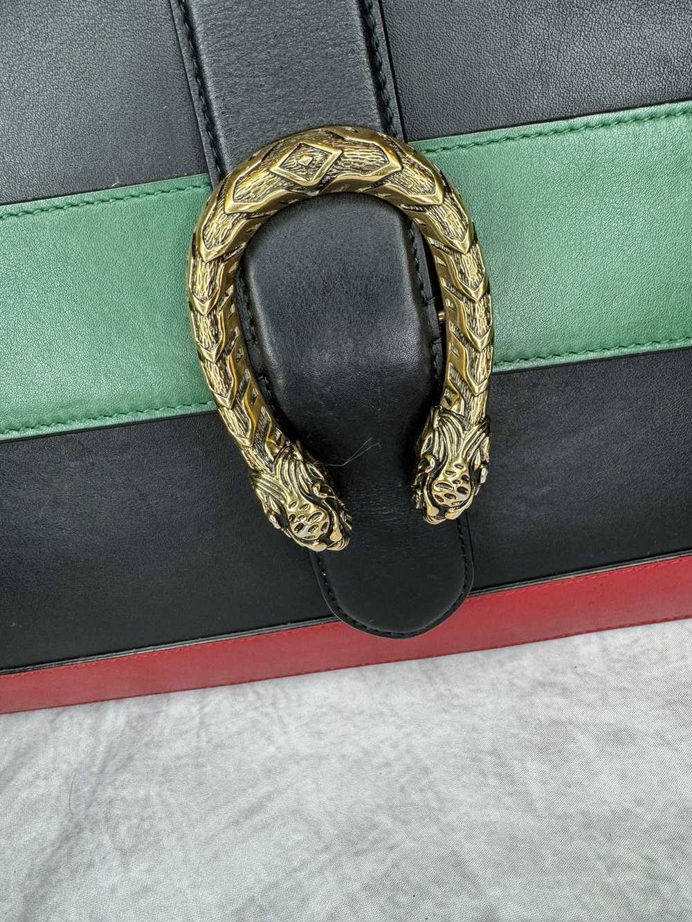 Gucci × Streetwear × Vintage Gucci Black Green Re… - image 5