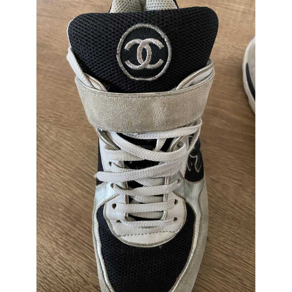 Chanel Ankle Strap leather trainers - image 7