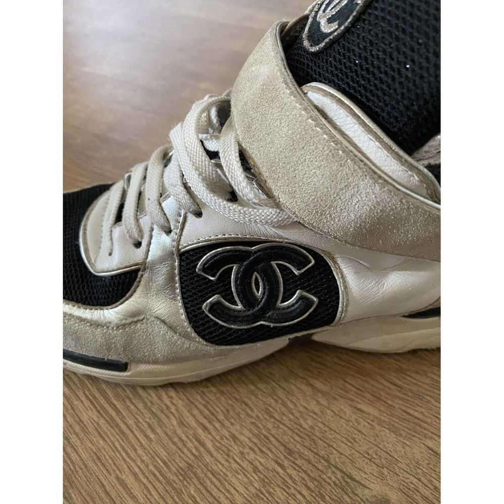 Chanel Ankle Strap leather trainers - image 8
