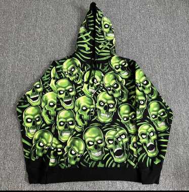 【得価大人気】L Supreme Skull Pile Hooded Sweatshirt パーカー