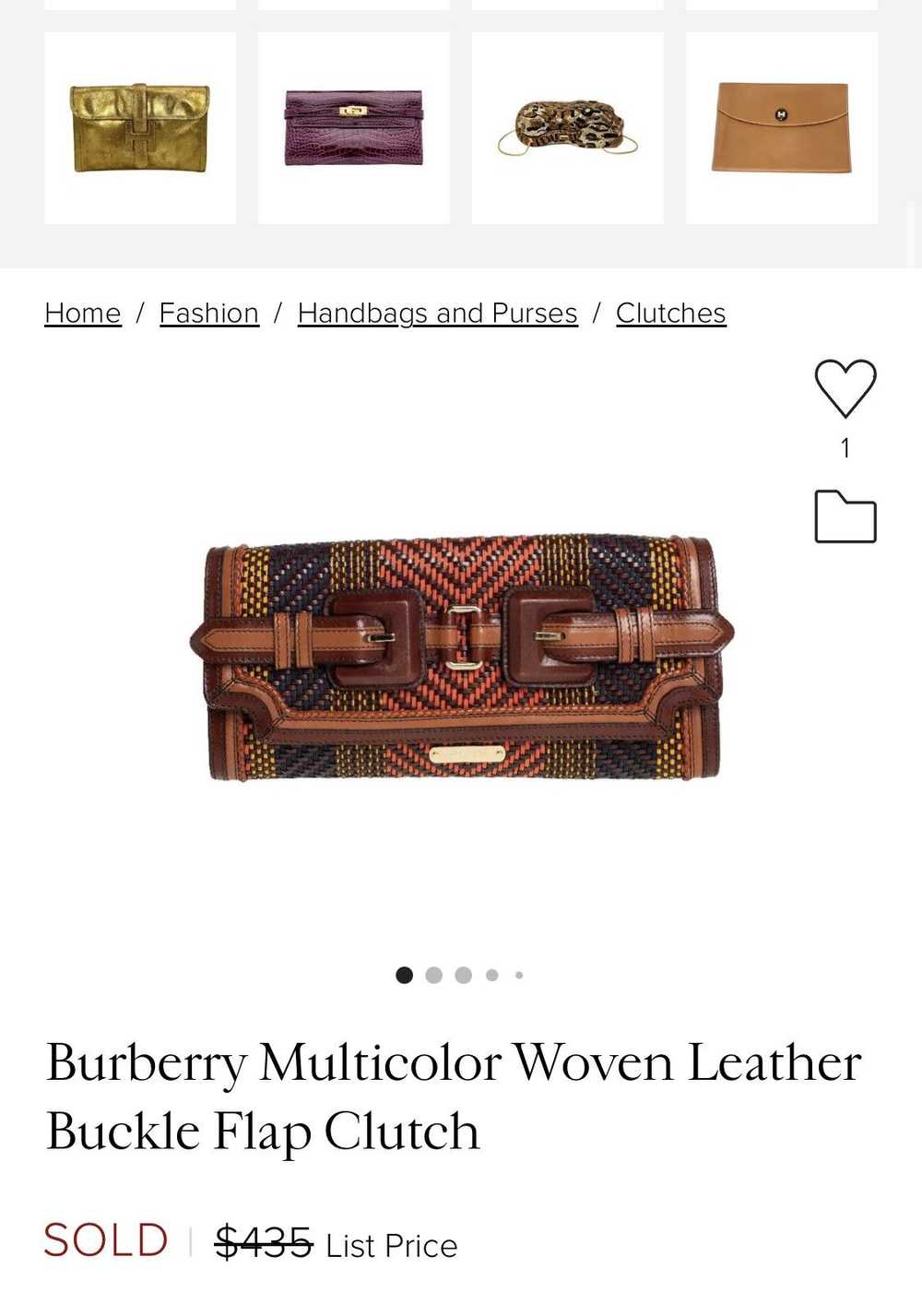 Burberry Prorsum Burberry buffalo leather woven r… - image 2